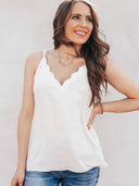 It's A Great Day Scalloped Tank | S-3X, 7 Colors-Tanks-Krush Kandy, Women's Online Fashion Boutique Located in Phoenix, Arizona (Scottsdale Area)