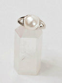 Persevere Pearl Ring-Band Rings-Rae Collective, Women's Online Fashion Boutique Located in Phoenix, Arizona (Scottsdale Area)