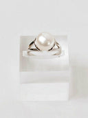 Persevere Pearl Ring-Band Rings-Rae Collective, Women's Online Fashion Boutique Located in Phoenix, Arizona (Scottsdale Area)