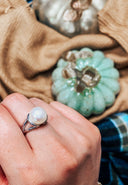 Persevere Pearl Ring-Band Rings-Rae Collective, Women's Online Fashion Boutique Located in Phoenix, Arizona (Scottsdale Area)