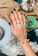 Persevere Pearl Ring-Band Rings-Rae Collective, Women's Online Fashion Boutique Located in Phoenix, Arizona (Scottsdale Area)
