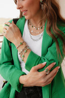 Sterling Silver Duo Chain Necklace & Bracelet-Chain Necklaces-Rae Collective, Women's Online Fashion Boutique Located in Phoenix, Arizona (Scottsdale Area)
