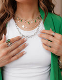Sterling Silver Duo Chain Necklace & Bracelet-Chain Necklaces-Rae Collective, Women's Online Fashion Boutique Located in Phoenix, Arizona (Scottsdale Area)