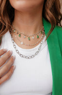 Sterling Silver Duo Chain Necklace & Bracelet-Chain Necklaces-Krush Kandy, Women's Online Fashion Boutique Located in Phoenix, Arizona (Scottsdale Area)