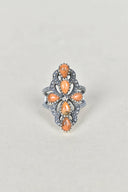 Victoria Sterling Silver Stone Crawler Ring-Crawler Rings-Rae Collective, Women's Online Fashion Boutique Located in Phoenix, Arizona (Scottsdale Area)