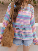 Dreamy Crotchet Pastel Top | S-XL-Sweaters-Krush Kandy, Women's Online Fashion Boutique Located in Phoenix, Arizona (Scottsdale Area)