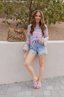 Dreamy Crotchet Pastel Top | S-XL-Sweaters-Krush Kandy, Women's Online Fashion Boutique Located in Phoenix, Arizona (Scottsdale Area)