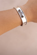 Name Blossom Stone Cuff | PREORDER-Cuffs-Rae Collective, Women's Online Fashion Boutique Located in Phoenix, Arizona (Scottsdale Area)