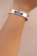 Name Blossom Stone Cuff | PREORDER-Cuffs-Rae Collective, Women's Online Fashion Boutique Located in Phoenix, Arizona (Scottsdale Area)