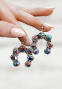 Wild About You Horseshoe Stone Earrings-Drop Earrings-Rae Collective, Women's Online Fashion Boutique Located in Phoenix, Arizona (Scottsdale Area)