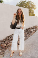 Elevated Stripe Button Down Tank Top-Tanks-Krush Kandy, Women's Online Fashion Boutique Located in Phoenix, Arizona (Scottsdale Area)