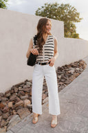 Elevated Stripe Button Down Tank Top-Tanks-Krush Kandy, Women's Online Fashion Boutique Located in Phoenix, Arizona (Scottsdale Area)