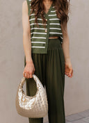 Elevated Stripe Button Down Tank Top-Tanks-Krush Kandy, Women's Online Fashion Boutique Located in Phoenix, Arizona (Scottsdale Area)