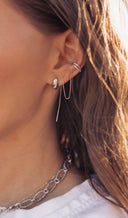 Sterling Silver Tassel Minimalist Threader Earrings-Earrings-Krush Kandy, Women's Online Fashion Boutique Located in Phoenix, Arizona (Scottsdale Area)