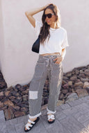 Easy Days Patchwork Railroad Striped Pants-Pants-Rae Collective, Women's Online Fashion Boutique Located in Phoenix, Arizona (Scottsdale Area)