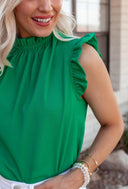 The Go To Gorgeous Ruffle Sleeve Top | 5 Colors, S-XL-Short Sleeve Tops-Krush Kandy, Women's Online Fashion Boutique Located in Phoenix, Arizona (Scottsdale Area)