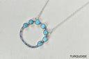 Luna's Crescent Gemstone Necklace-Pendant Necklaces-Rae Collective, Women's Online Fashion Boutique Located in Phoenix, Arizona (Scottsdale Area)