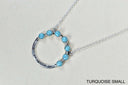 Luna's Crescent Gemstone Necklace-Pendant Necklaces-Krush Kandy, Women's Online Fashion Boutique Located in Phoenix, Arizona (Scottsdale Area)