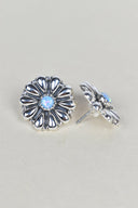 Sterling Silver Daisy Concho Stud Earrings-Stud Earrings-Rae Collective, Women's Online Fashion Boutique Located in Phoenix, Arizona (Scottsdale Area)