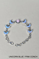 Lunar Crescent Charm Bracelet-Chain Bracelets-Rae Collective, Women's Online Fashion Boutique Located in Phoenix, Arizona (Scottsdale Area)