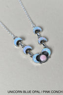 Lunar Crescent Necklace-Chain Necklaces-Rae Collective, Women's Online Fashion Boutique Located in Phoenix, Arizona (Scottsdale Area)