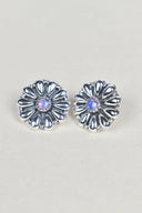 Sterling Silver Daisy Concho Stud Earrings-Stud Earrings-Rae Collective, Women's Online Fashion Boutique Located in Phoenix, Arizona (Scottsdale Area)