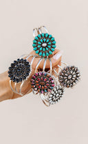 Wild Sage Concho Stone Bracelet-Beaded Bracelets-Krush Kandy, Women's Online Fashion Boutique Located in Phoenix, Arizona (Scottsdale Area)