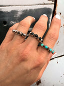 Walk the Line Sterling Silver Stone Ring-Cluster Rings-Krush Kandy, Women's Online Fashion Boutique Located in Phoenix, Arizona (Scottsdale Area)