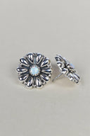 Sterling Silver Daisy Concho Stud Earrings-Stud Earrings-Rae Collective, Women's Online Fashion Boutique Located in Phoenix, Arizona (Scottsdale Area)