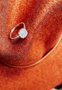 Krush Exclusive: Wide Band Solitaire Moonstone Ring-Band Rings-Rae Collective, Women's Online Fashion Boutique Located in Phoenix, Arizona (Scottsdale Area)