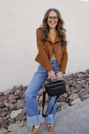 KANCAN Wide Leg Rolled Cuff Denim Jean-Jeans-Krush Kandy, Women's Online Fashion Boutique Located in Phoenix, Arizona (Scottsdale Area)