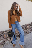 KANCAN Wide Leg Rolled Cuff Denim Jean-Jeans-Rae Collective, Women's Online Fashion Boutique Located in Phoenix, Arizona (Scottsdale Area)