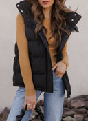 Chic Luxe Hooded Puffer Vest-Vests-Rae Collective, Women's Online Fashion Boutique Located in Phoenix, Arizona (Scottsdale Area)