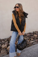 KANCAN Wide Leg Rolled Cuff Denim Jean-Jeans-Rae Collective, Women's Online Fashion Boutique Located in Phoenix, Arizona (Scottsdale Area)