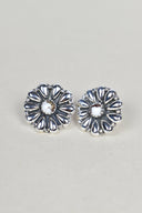 Sterling Silver Daisy Concho Stud Earrings-Stud Earrings-Rae Collective, Women's Online Fashion Boutique Located in Phoenix, Arizona (Scottsdale Area)