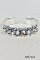 Octet Gem Sterling Silver Cuff-Cuffs-Rae Collective, Women's Online Fashion Boutique Located in Phoenix, Arizona (Scottsdale Area)