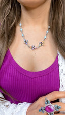 Beautiful Opal Pendant Necklace-Pendant Necklaces-Krush Kandy, Women's Online Fashion Boutique Located in Phoenix, Arizona (Scottsdale Area)