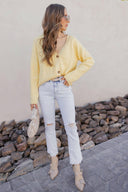 Kancan Cloudline Distressed Slim Flare Jeans-Jeans-Rae Collective, Women's Online Fashion Boutique Located in Phoenix, Arizona (Scottsdale Area)